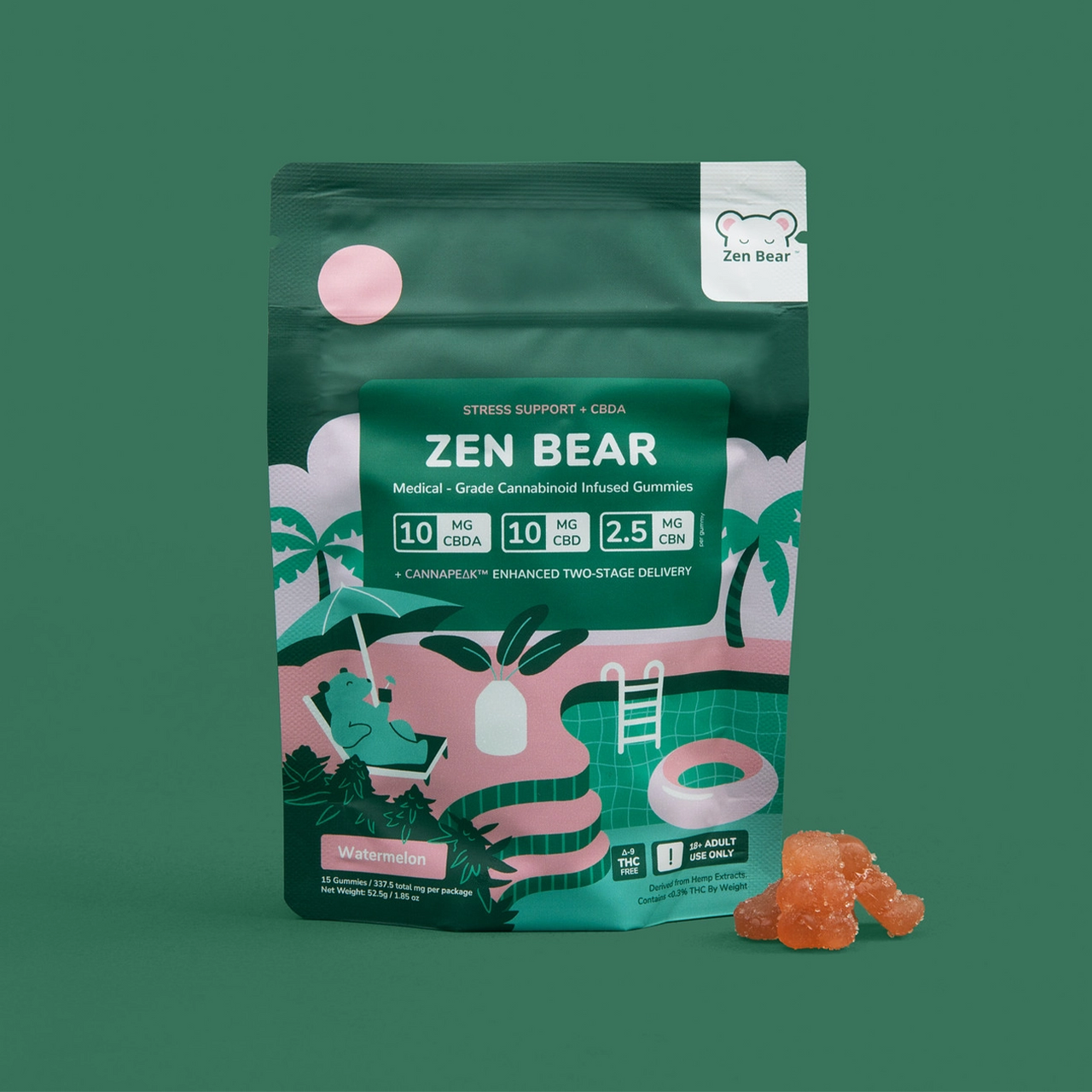 Zen Bear (CBD/CBDA/CBN) - Relaxation Support